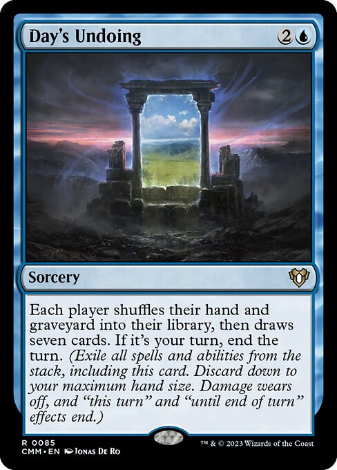 Day's Undoing (CMM 85) [Commander Masters]