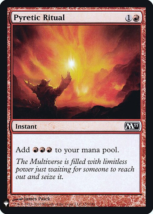 Pyretic Ritual (PLST M11-153) [The List]