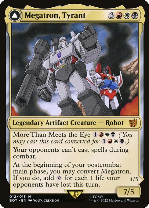 Megatron, Tyrant // Megatron, Destructive Force (BOT 12) [Transformers]