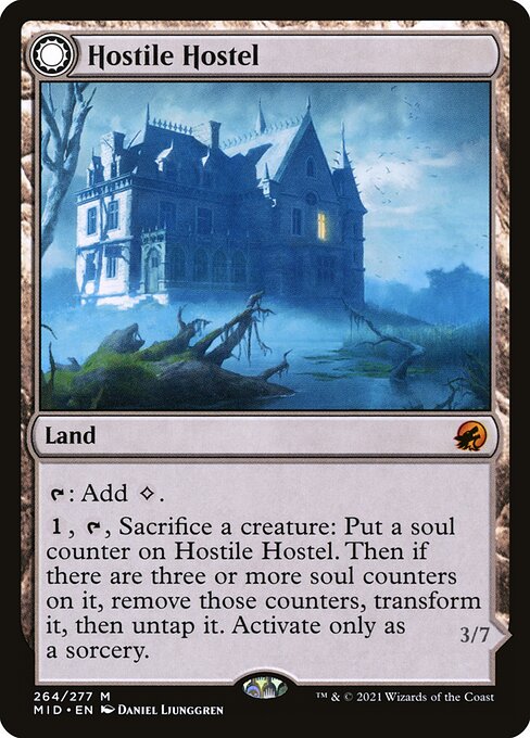 Hostile Hostel // Creeping Inn (MID 264) [Innistrad: Midnight Hunt]