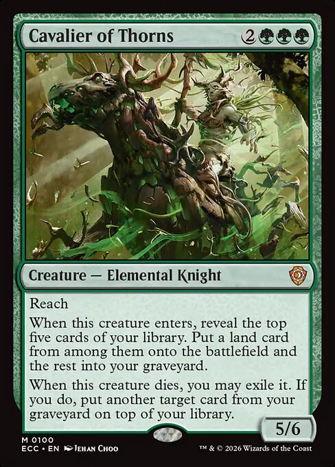 Cavalier of Thorns (ECC 100) [Lorwyn Eclipsed Commander]