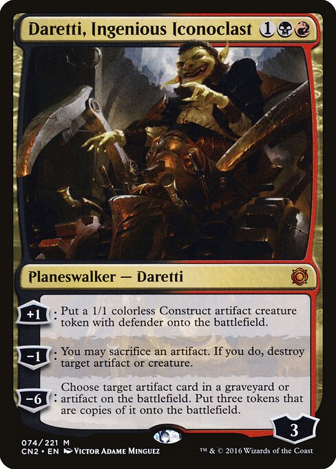 Daretti, Ingenious Iconoclast (CN2 74) [Conspiracy: Take the Crown]
