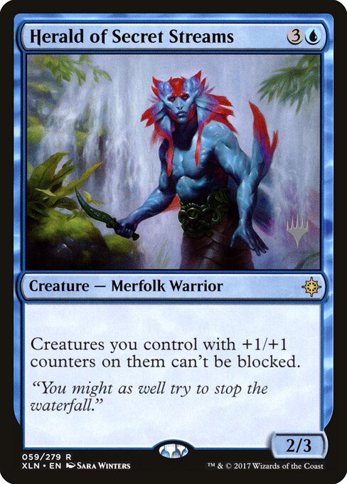 Herald of Secret Streams (PXLN 59p) [Ixalan Promos]