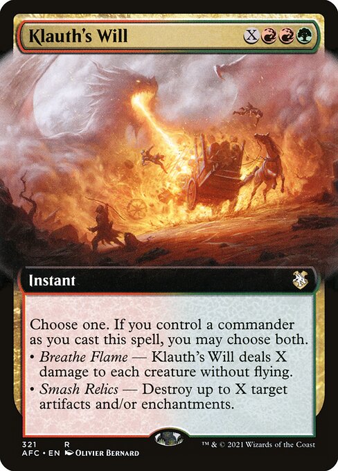Klauth's Will (AFC 321) [Forgotten Realms Commander]
