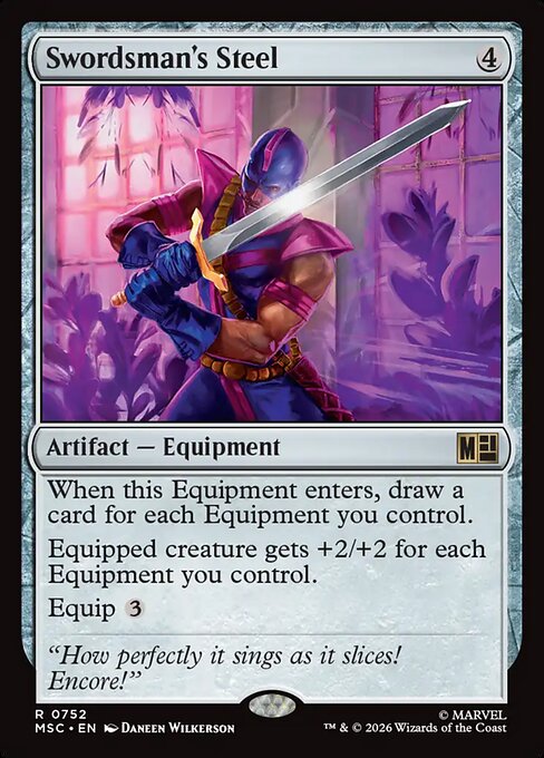 Swordsman's Steel (MSC 752) [Marvel Super Heroes Commander]