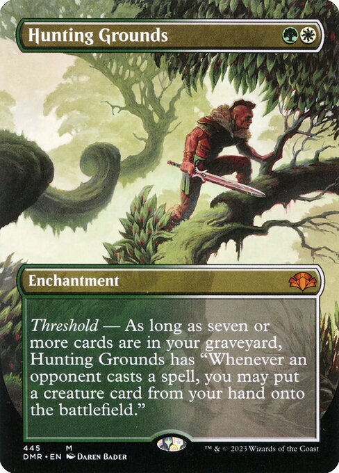 Hunting Grounds (Borderless) (DMR 445) [Dominaria Remastered]