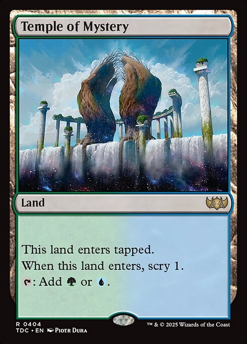 Temple of Mystery (TDC 404) [Tarkir: Dragonstorm Commander]
