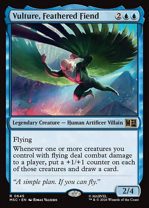Vulture, Feathered Fiend (MSC 645) [Marvel Super Heroes Commander]