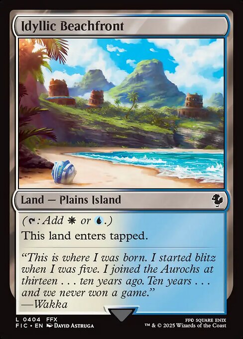 Idyllic Beachfront (FIC 404) [Final Fantasy Commander]