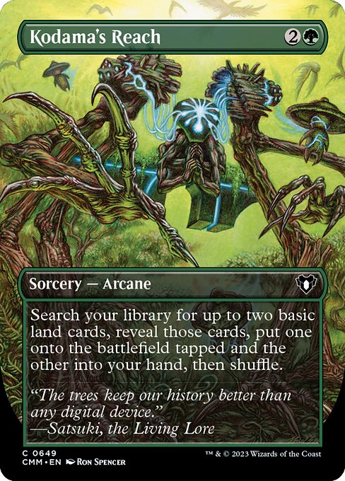 Kodama's Reach (Borderless · Full Art) (CMM 649) [Commander Masters]