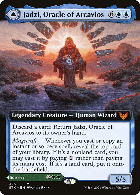 Jadzi, Oracle of Arcavios // Journey to the Oracle (Extended Art) (STX 325) [Strixhaven: School of Mages]