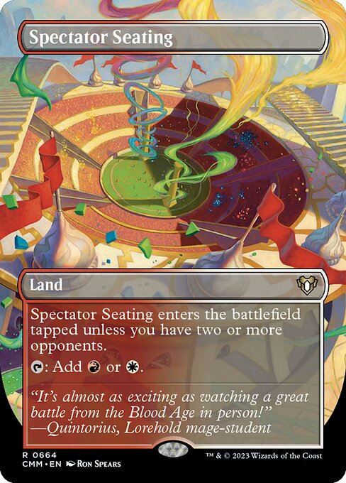 Spectator Seating (Borderless) (CMM 664) [Commander Masters]