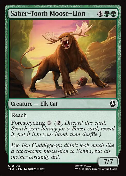 Saber-Tooth Moose-Lion (TLA 194) [Avatar: The Last Airbender]