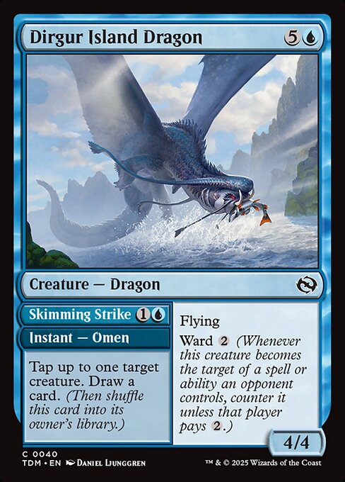 Dirgur Island Dragon // Skimming Strike (TDM 40) [Tarkir: Dragonstorm]
