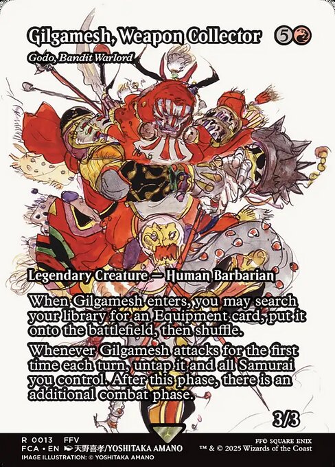 Gilgamesh, Weapon Collector - Godo, Bandit Warlord (Borderless · Full Art) (FCA 13) [Final Fantasy: Through the Ages]