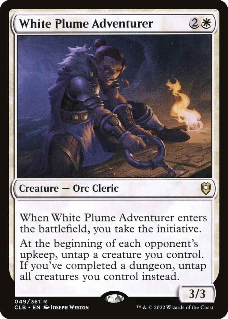 White Plume Adventurer [Commander Legends: Battle for Baldur's Gate]