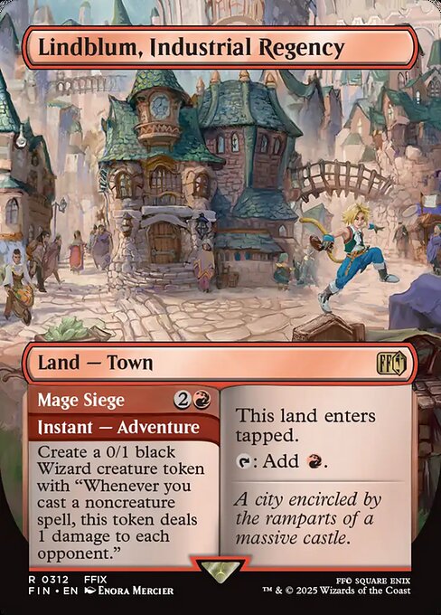 Lindblum, Industrial Regency // Mage Siege (Borderless · Full Art) (FIN 312) [Final Fantasy]