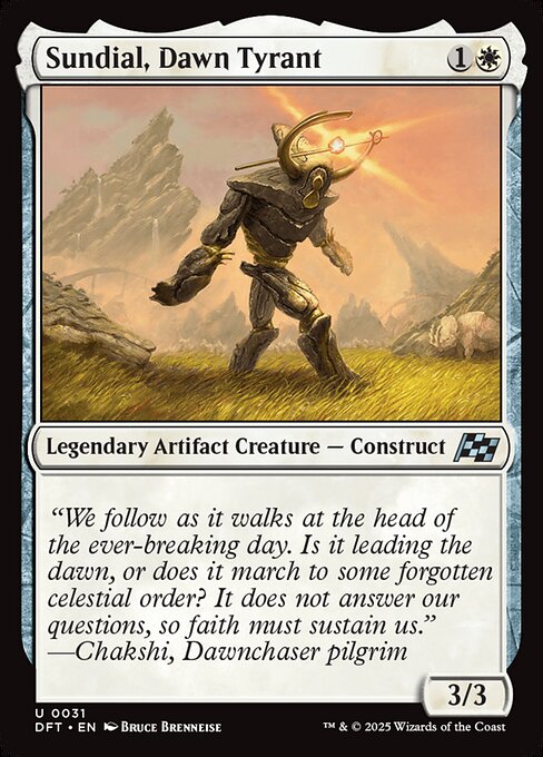 Sundial, Dawn Tyrant (DFT 31) [Aetherdrift]