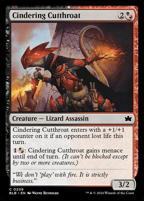 Cindering Cutthroat (BLB 208) [Bloomburrow]
