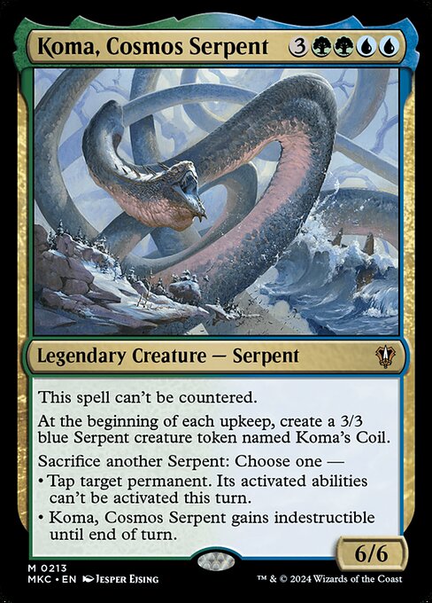Koma, Cosmos Serpent (MKC 213) [Murders at Karlov Manor Commander]