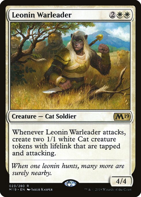 Leonin Warleader (M19 23) [Core Set 2019]