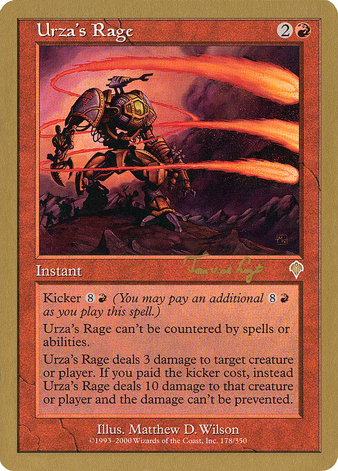 Urza's Rage (WC01 tvdl178) [World Championship Decks 2001]