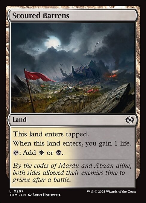 Scoured Barrens (TDM 267) [Tarkir: Dragonstorm]