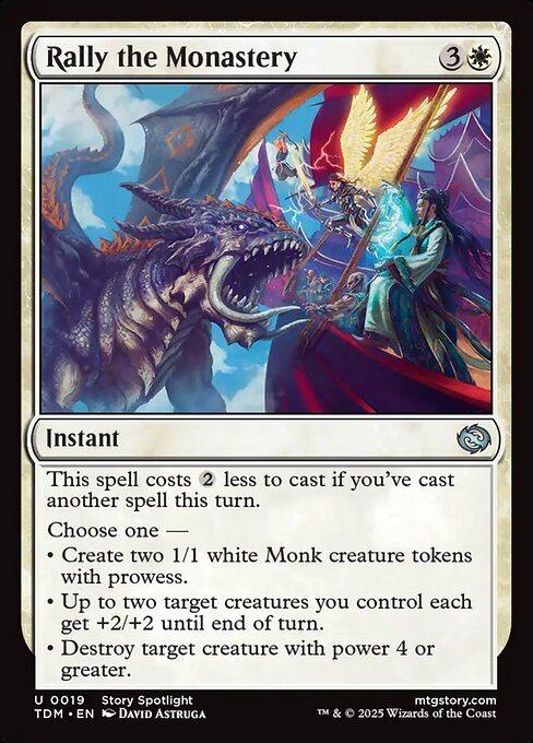 Rally the Monastery (TDM 19) [Tarkir: Dragonstorm]