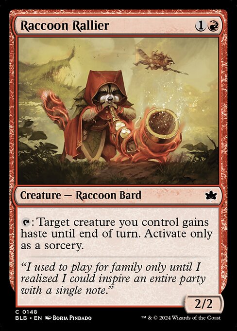 Raccoon Rallier (BLB 148) [Bloomburrow]