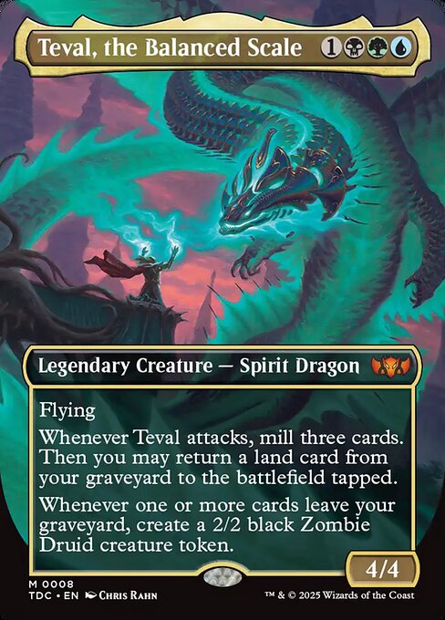 Teval, the Balanced Scale (TDC 8) [Tarkir: Dragonstorm Commander]