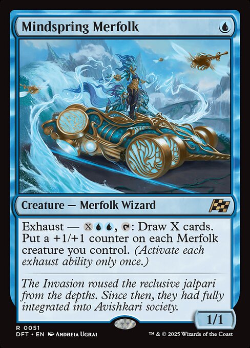 Mindspring Merfolk (DFT 51) [Aetherdrift]