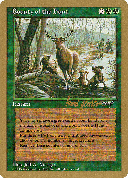 Bounty of the Hunt (WC97 sg85) [World Championship Decks 1997]