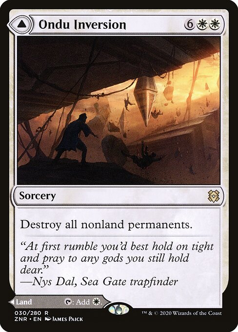 Ondu Inversion // Ondu Skyruins (ZNR 30) [Zendikar Rising]