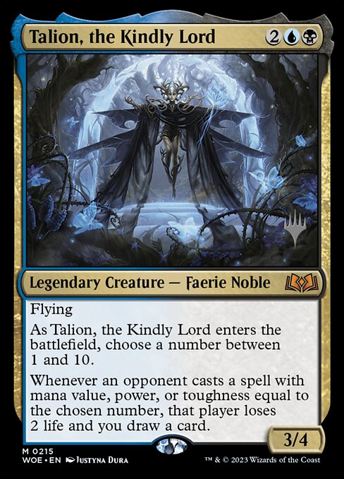 Talion, the Kindly Lord (PWOE 215p) [Wilds of Eldraine Promos]