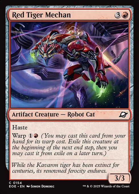 Red Tiger Mechan (EOE 154) [Edge of Eternities]