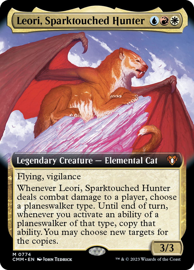 Leori, Sparktouched Hunter (Extended Art) [Commander Masters]