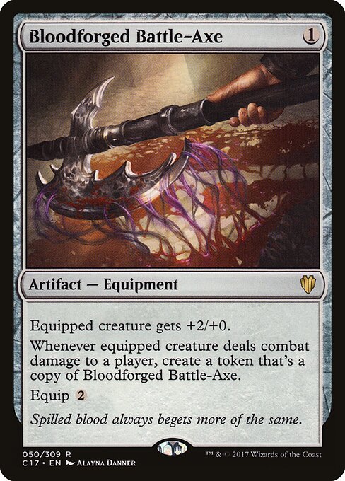 Bloodforged Battle-Axe (C17 50) [Commander 2017]