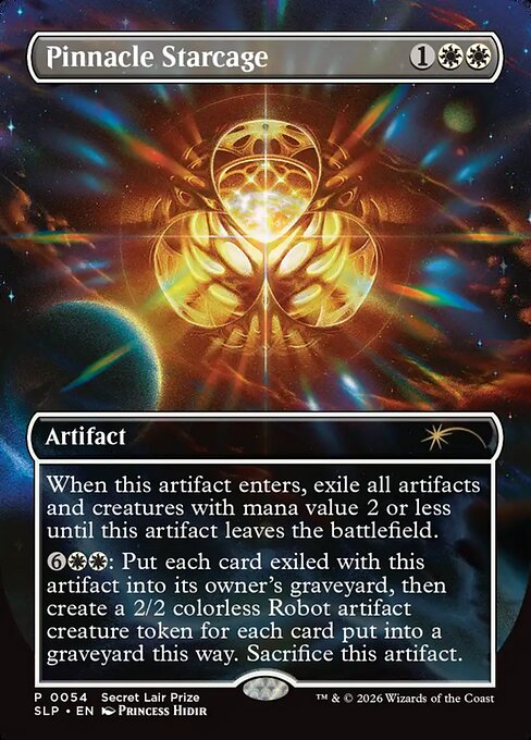 Pinnacle Starcage (Borderless) (SLP 54) [Secret Lair Promo]