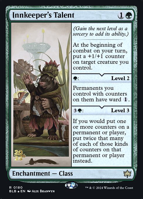 Innkeeper's Talent (PBLB 180s) [Bloomburrow Promos]
