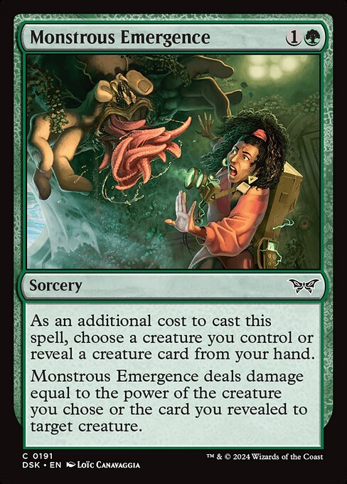 Monstrous Emergence (DSK 191) [Duskmourn: House of Horror]