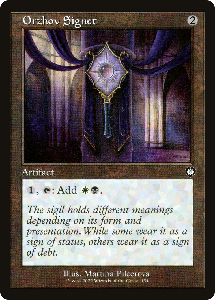 Orzhov Signet (Retro) [The Brothers' War Commander]