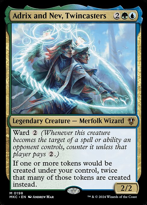 Adrix and Nev, Twincasters (MKC 198) [Murders at Karlov Manor Commander]