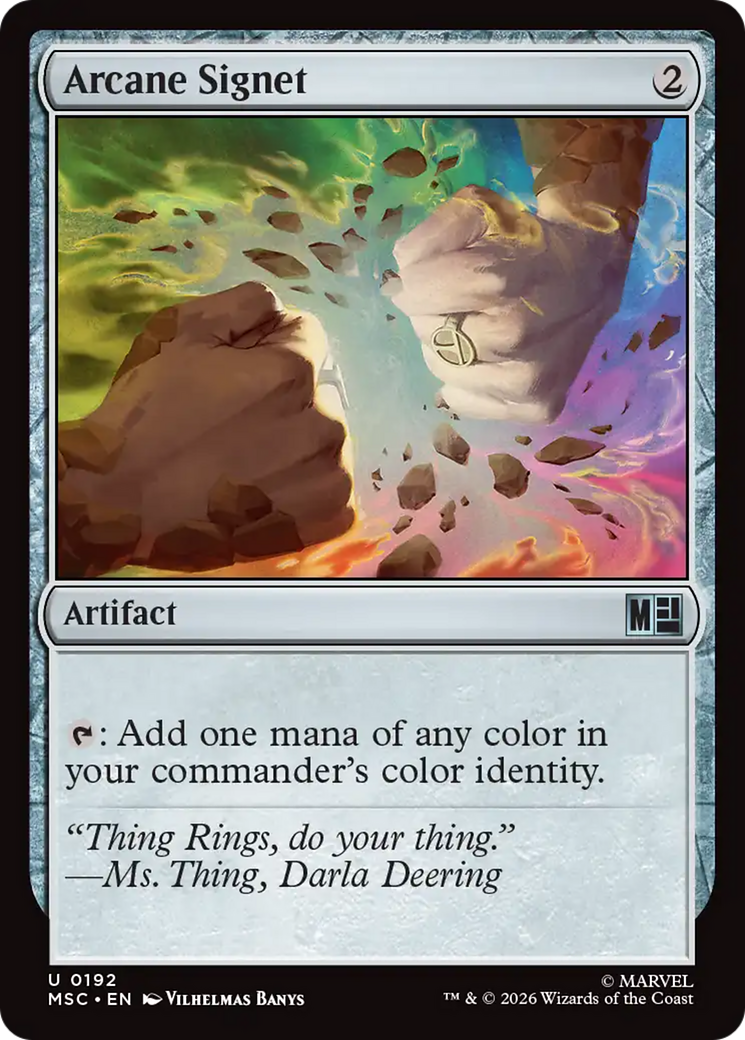 Arcane Signet (0192) (Surge Foil) [Marvel Super Heroes Commander]