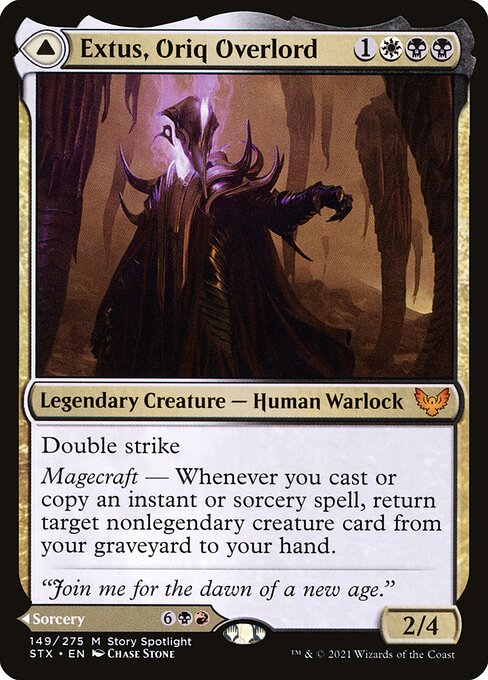 Extus, Oriq Overlord // Awaken the Blood Avatar (STX 149) [Strixhaven: School of Mages]