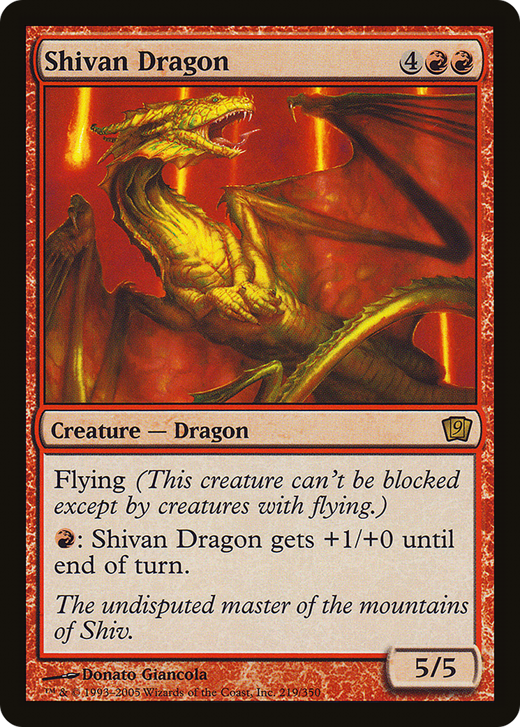 Shivan Dragon [Ninth Edition]