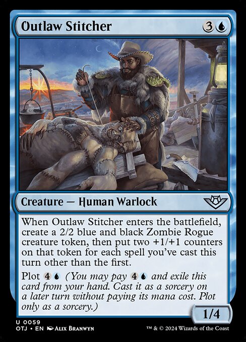 Outlaw Stitcher (OTJ 59) [Outlaws of Thunder Junction]