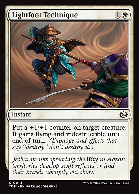 Lightfoot Technique (TDM 14) [Tarkir: Dragonstorm]