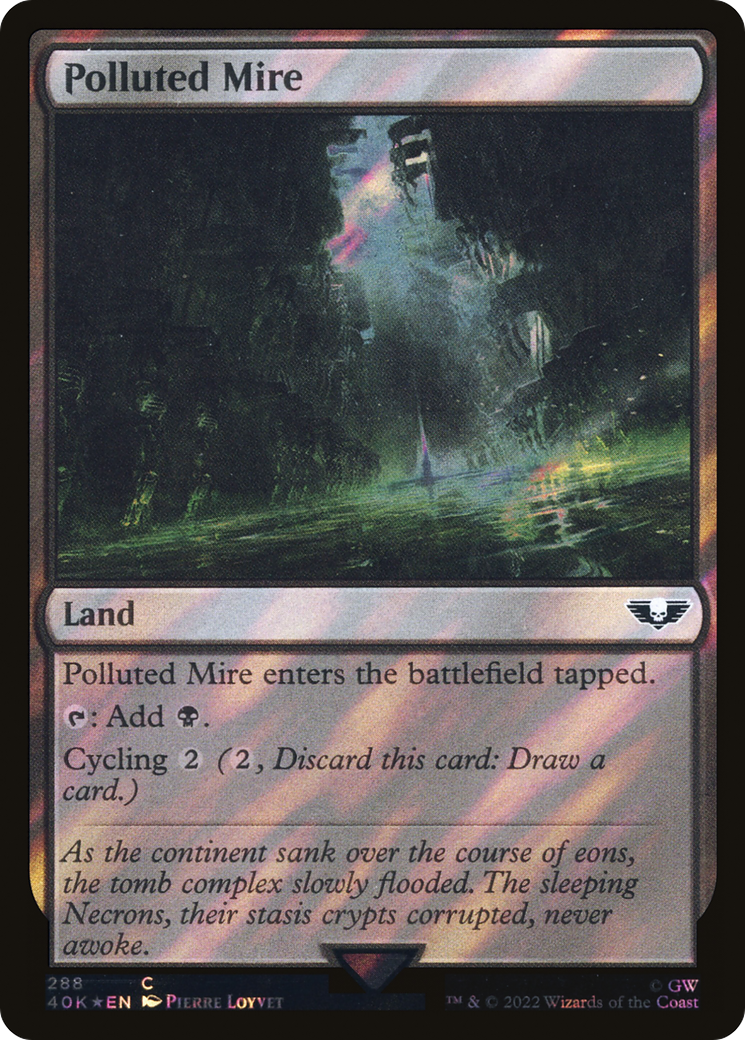 Polluted Mire (Surge Foil) [Warhammer 40,000]