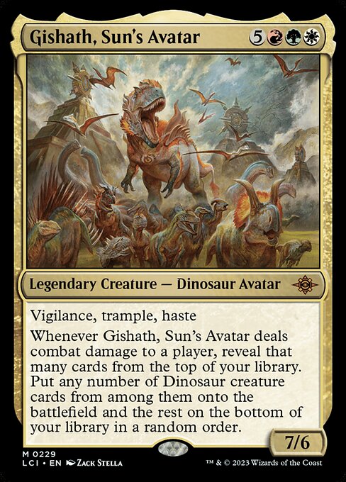 Gishath, Sun's Avatar (LCI 229) [The Lost Caverns of Ixalan]