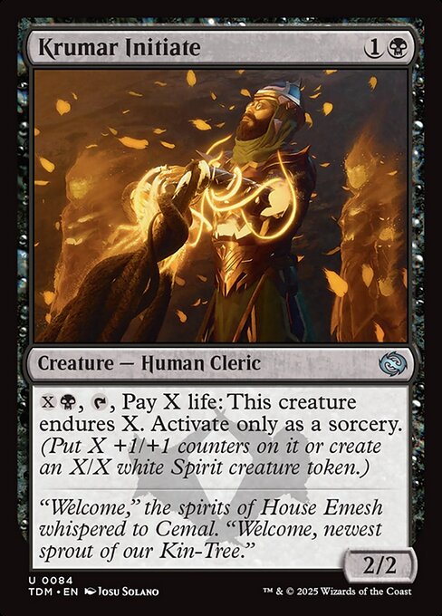 Krumar Initiate (TDM 84) [Tarkir: Dragonstorm]
